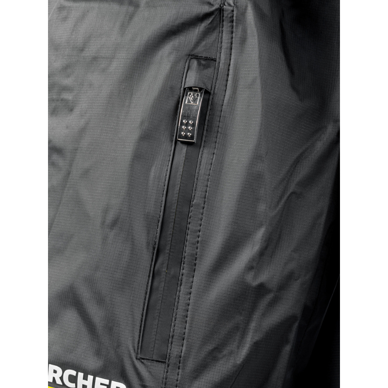 Karcher Black Unisex Rain Jacket (Large)