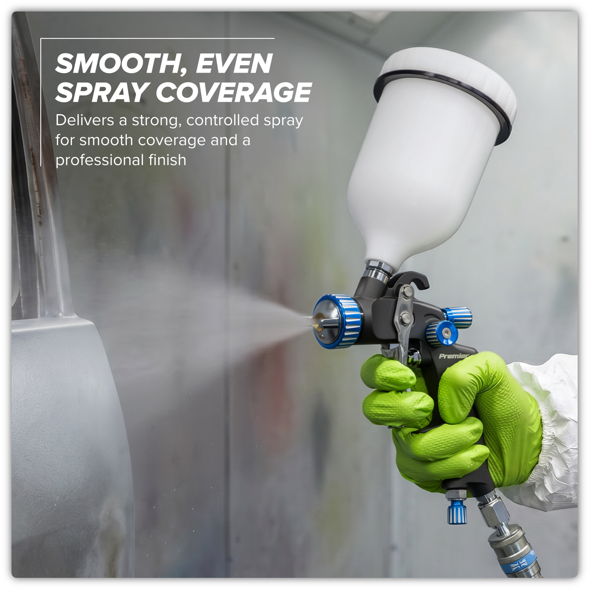 Sealey SP01 SP Gravity Feed Spray Gun 1.4mm Set-Up