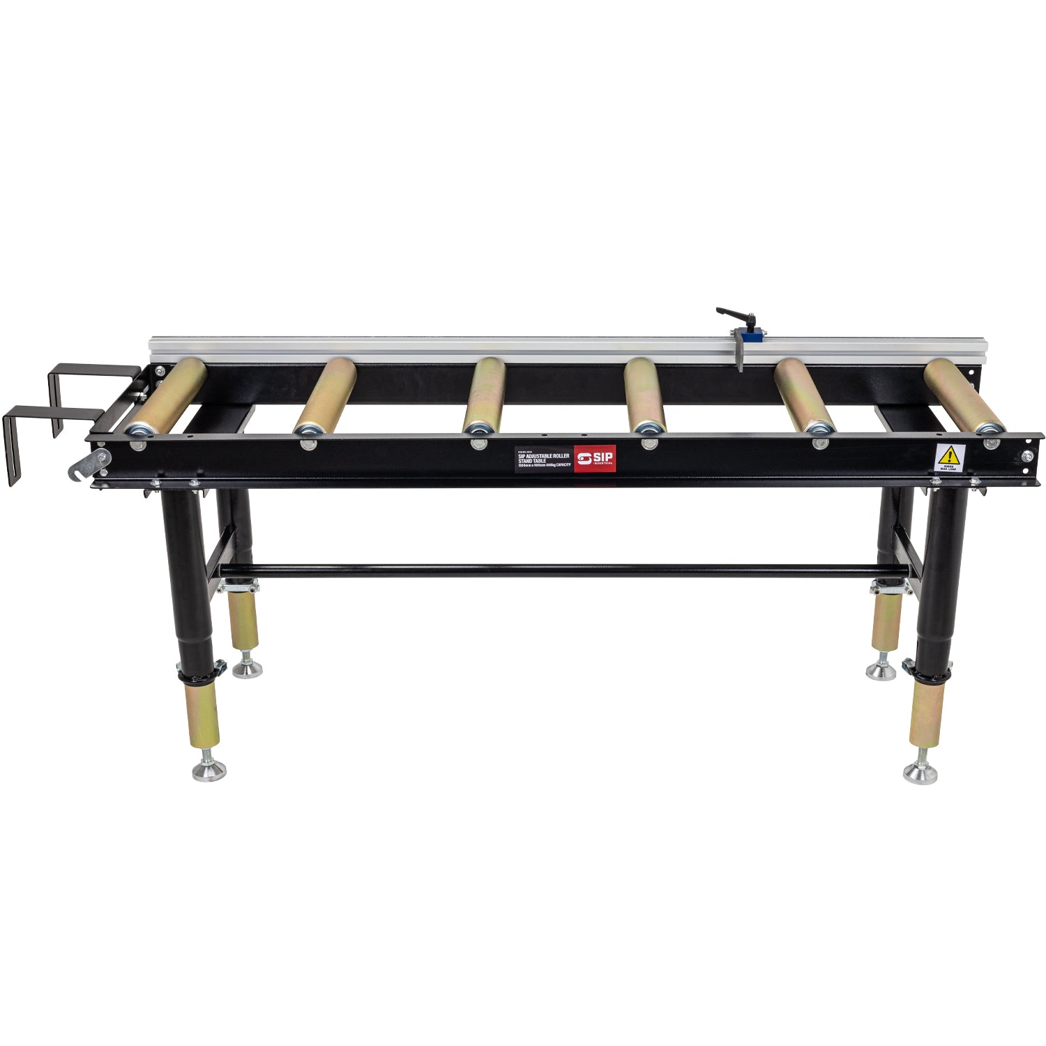 SIP Adjustable Roller Stand Table 1500mm x 400mm 400kg