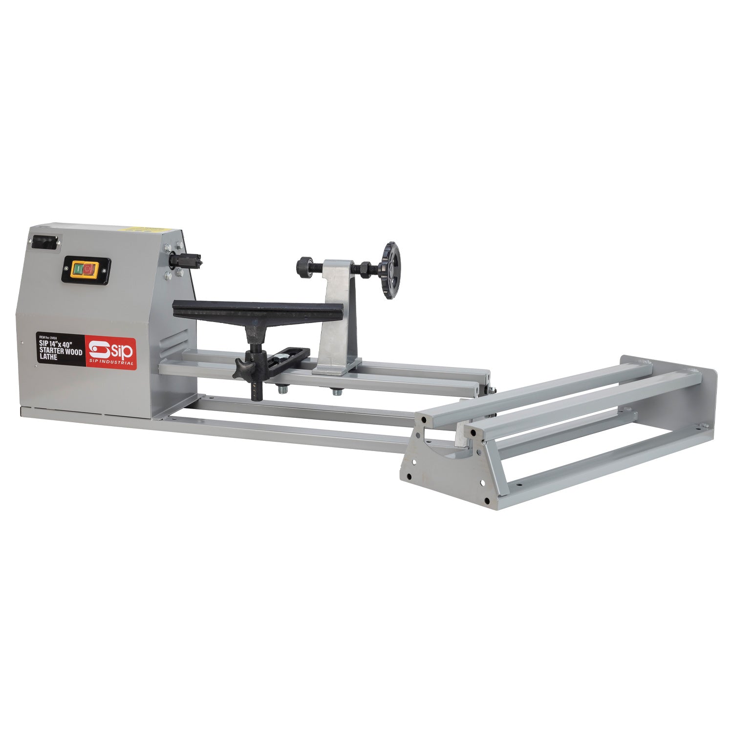 SIP 01458 14" x 40" Starter Wood Lathe with 3pc Chisel Kit