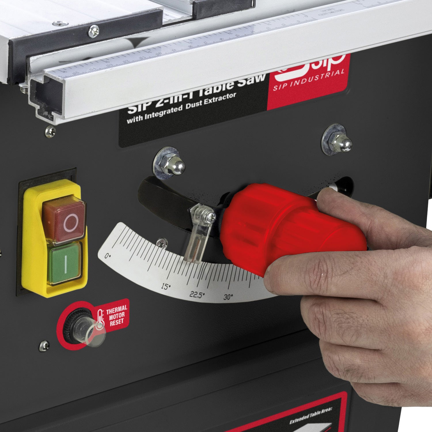 SIP 01513 2-in-1 Table Saw with Integrated Dust Extractor