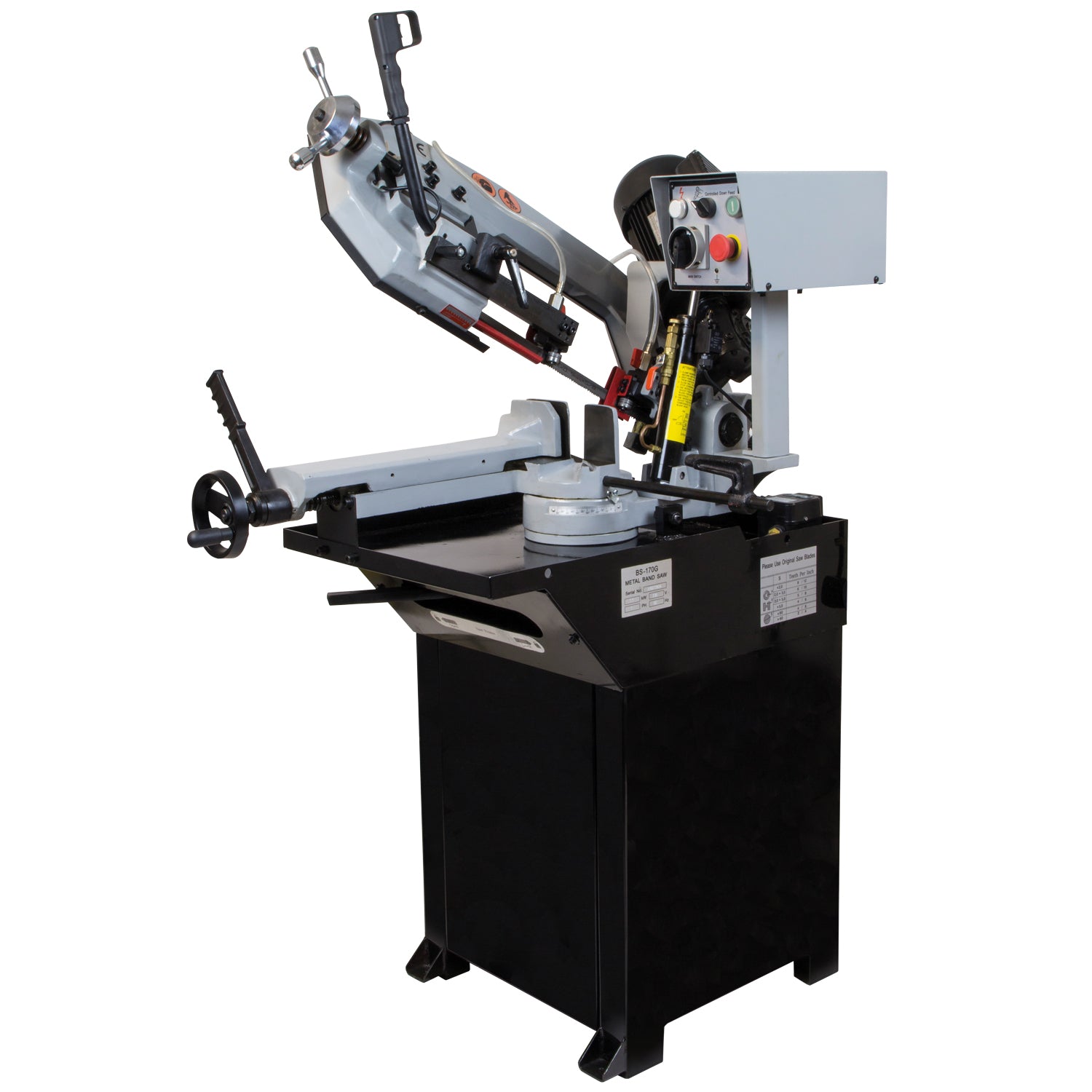 SIP 01524 Swivel Head Pull Down Metal Cutting Bandsaw 230v 10"