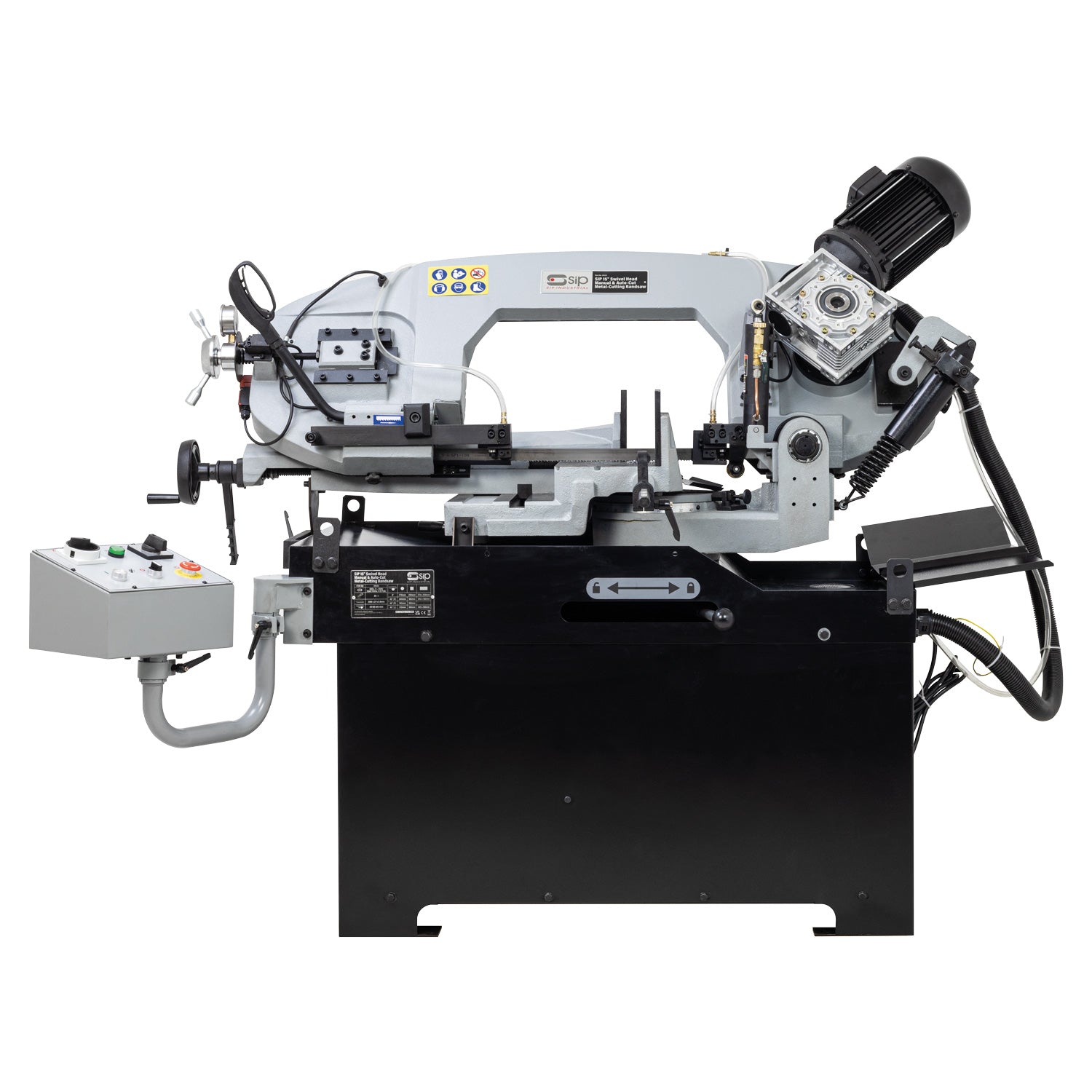 SIP 01530 15" Swivel Head Manual & Auto-Cut Metal Bandsaw