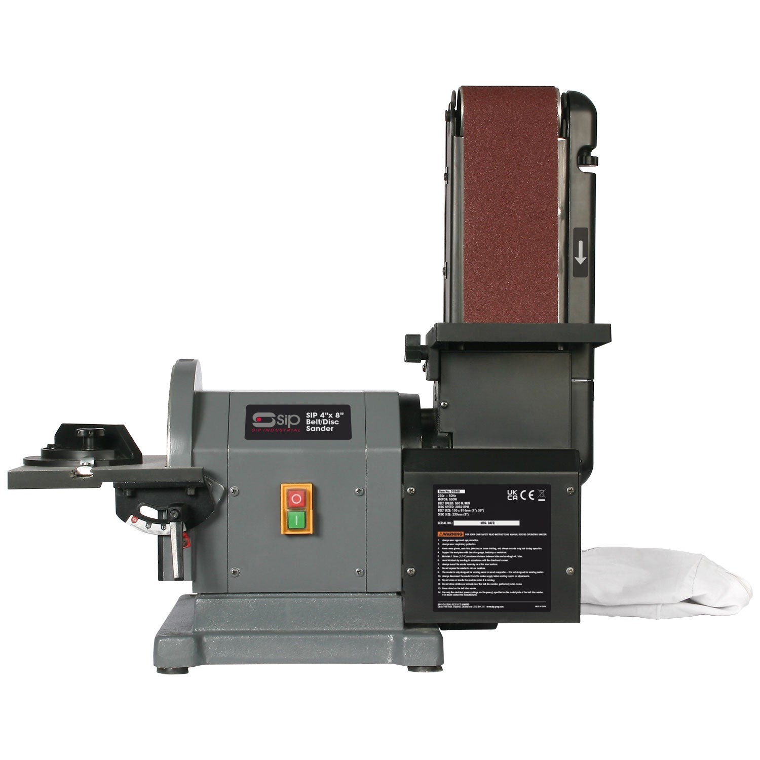 SIP 01946 4" x 8" Belt Disc Sander