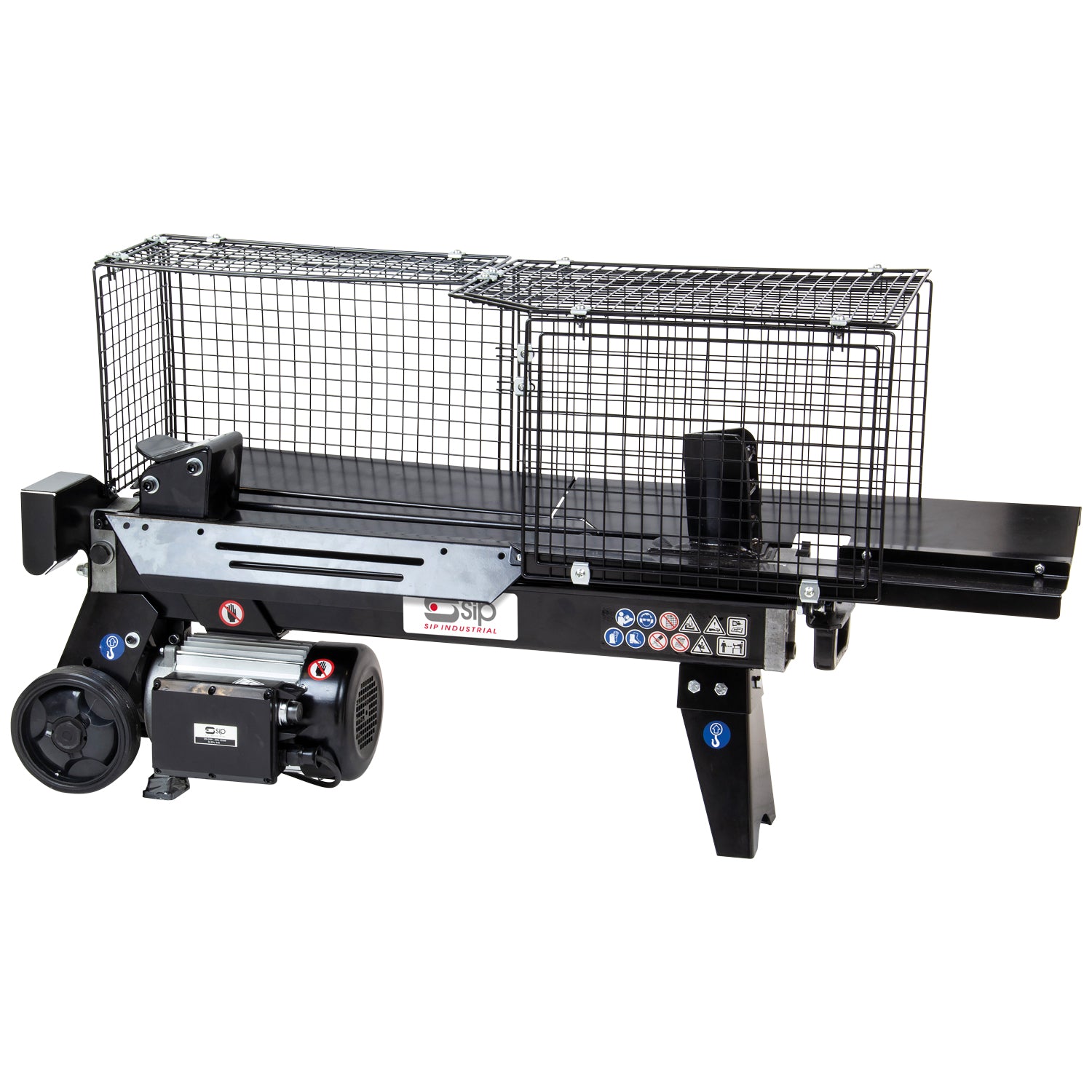 SIP 01976 5 Ton Horizontal Log Splitter with Cage