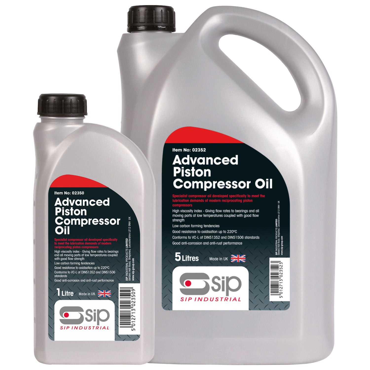 SIP 02352 5 Litre Specially Formulated Advanced Compressor Oil - SAE40