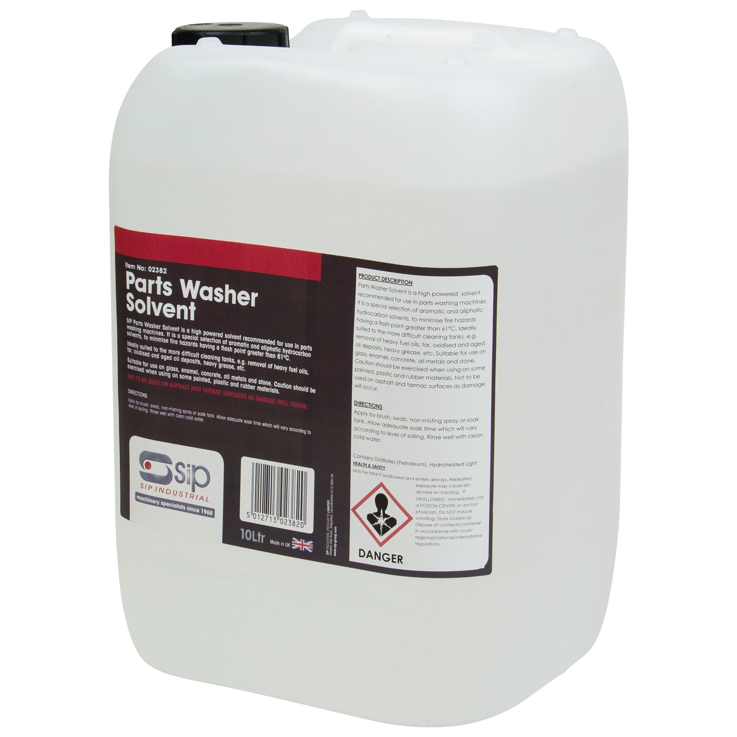 SIP 02382 Parts Washer Solvent - 10 Litre
