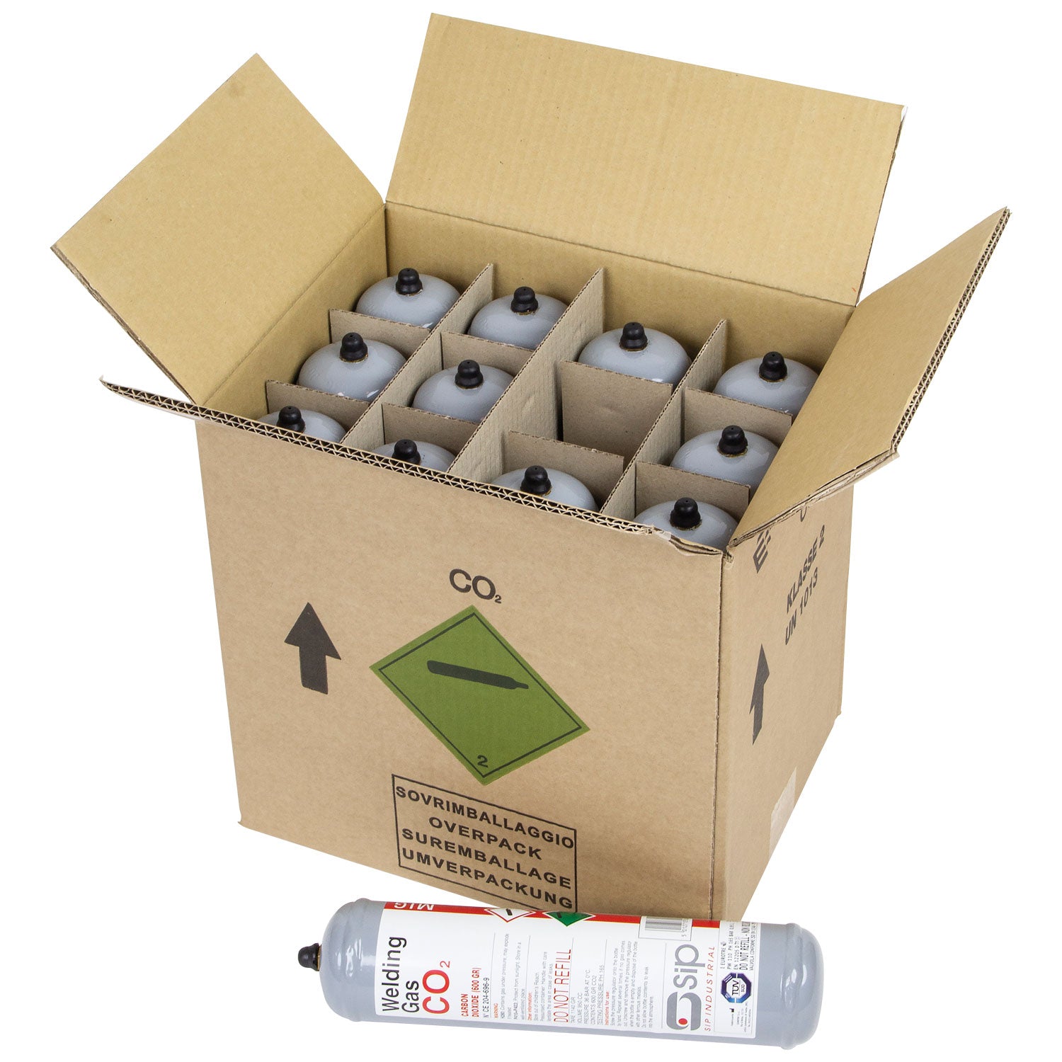 SIP 02654 600g CO2 Disposable Gas Bottle