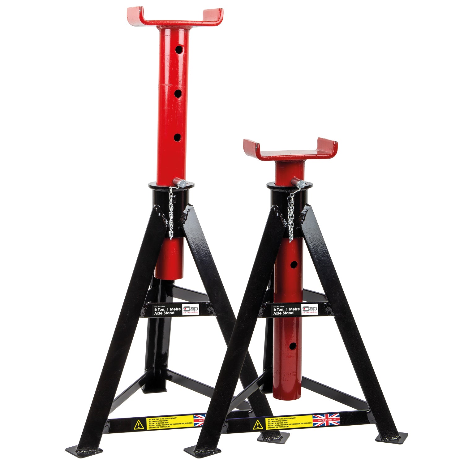 SIP 03635 6 Ton 1m Tall Axle Stands