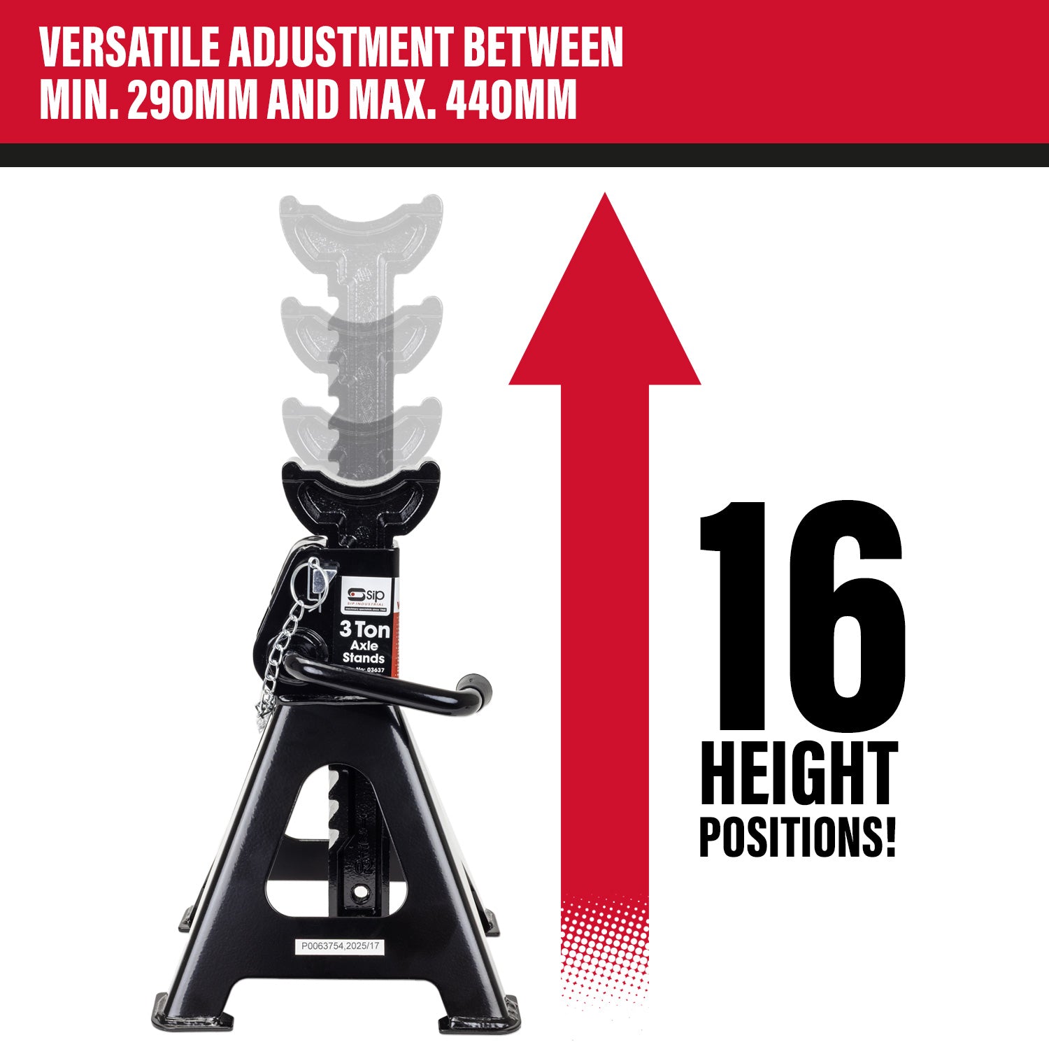 SIP 03637 3 Ton Jack Stand