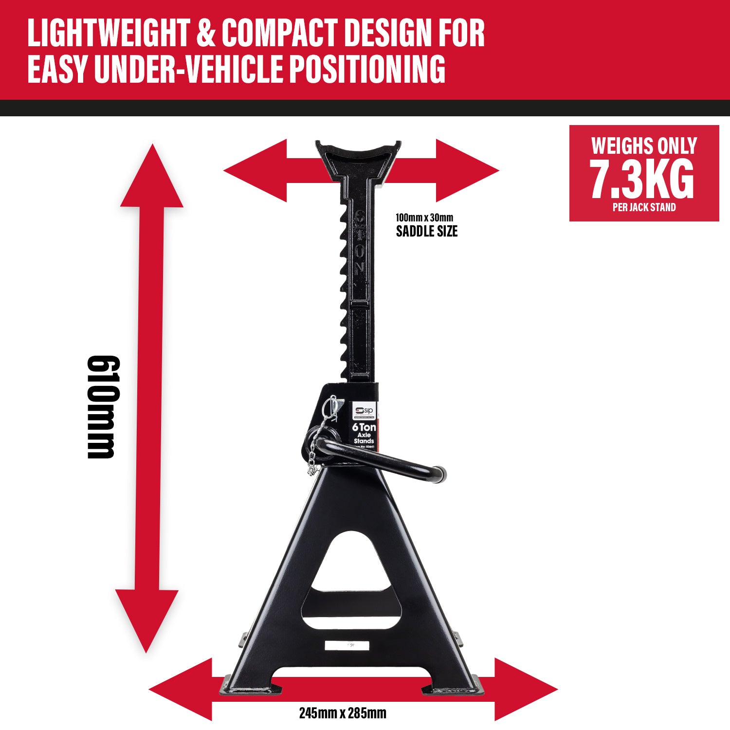 SIP 03641 6 Ton Jack Stand