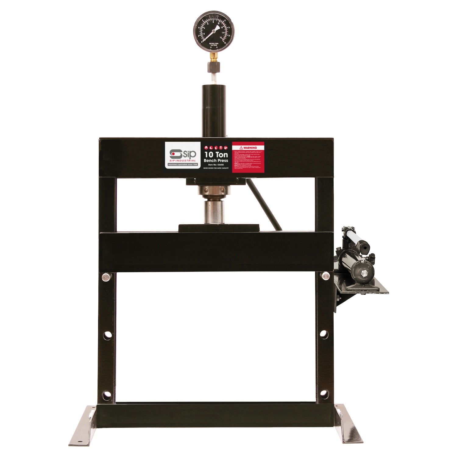 SIP 03650 10 Ton Bench Press (Hydraulic)