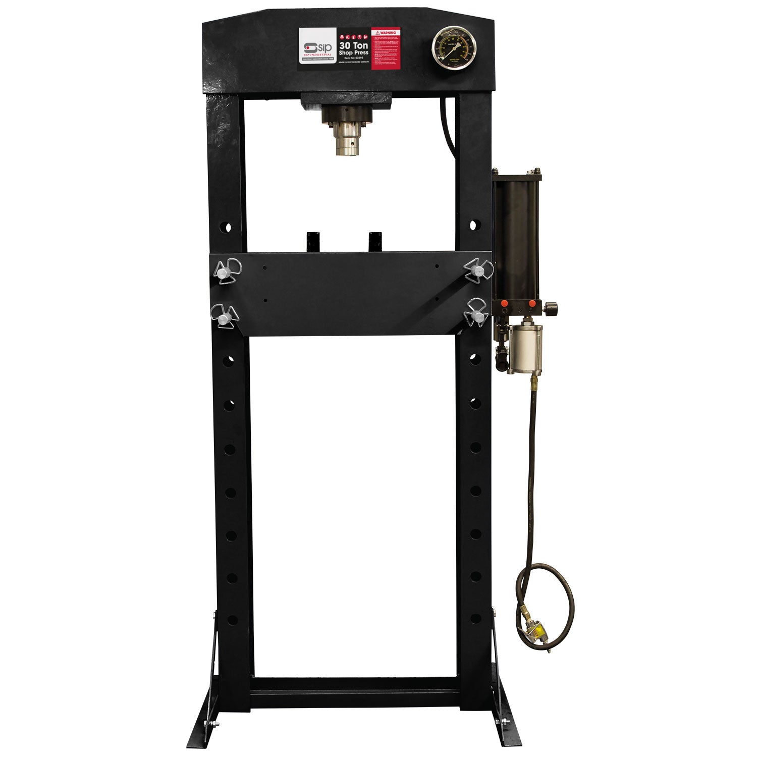 SIP 03695 30 Ton Shop Press (Manual/Pneumatic)