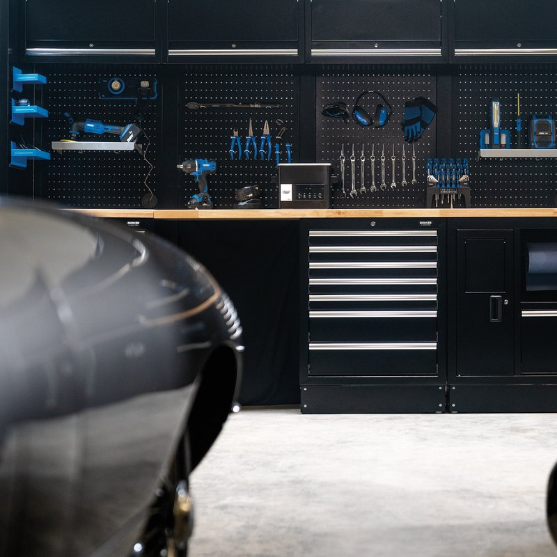 BUNKER 27063 Modular Storage Combo with Sink and Hardwood Worktop (25 Piece)