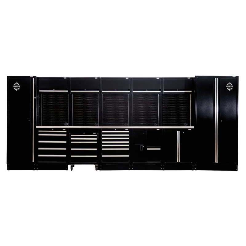 BUNKER 04391 Modular Storage Combo with Sink and Stainless Steel Worktop