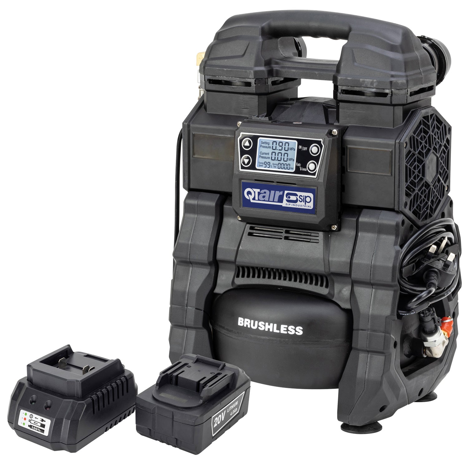 SIP 05313 QT AC/DC Battery & Mains Oilless Compressor