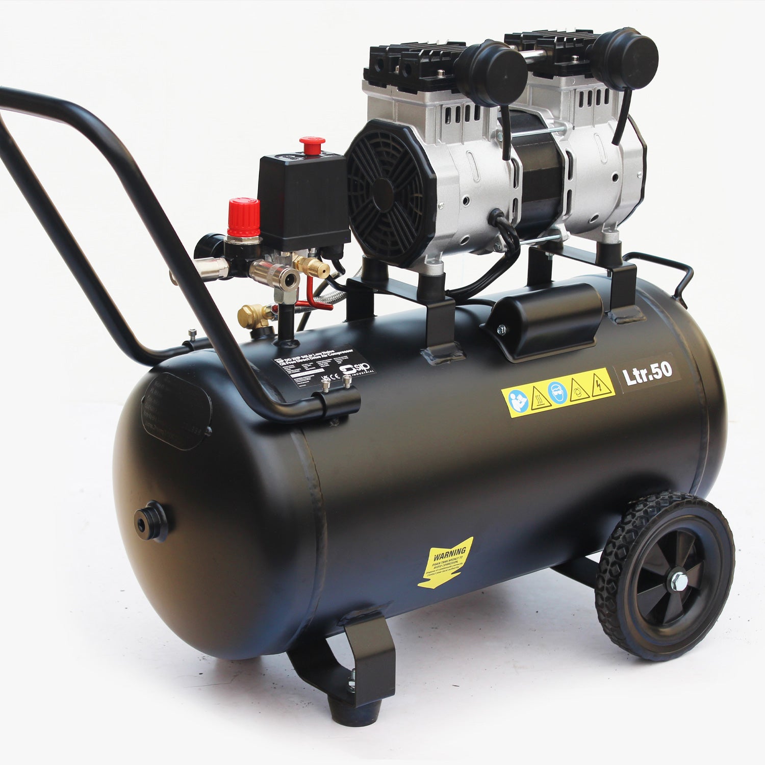 SIP 05479 DD 2hp 50ltr Low Noise Oil-Free Direct Drive Compressor