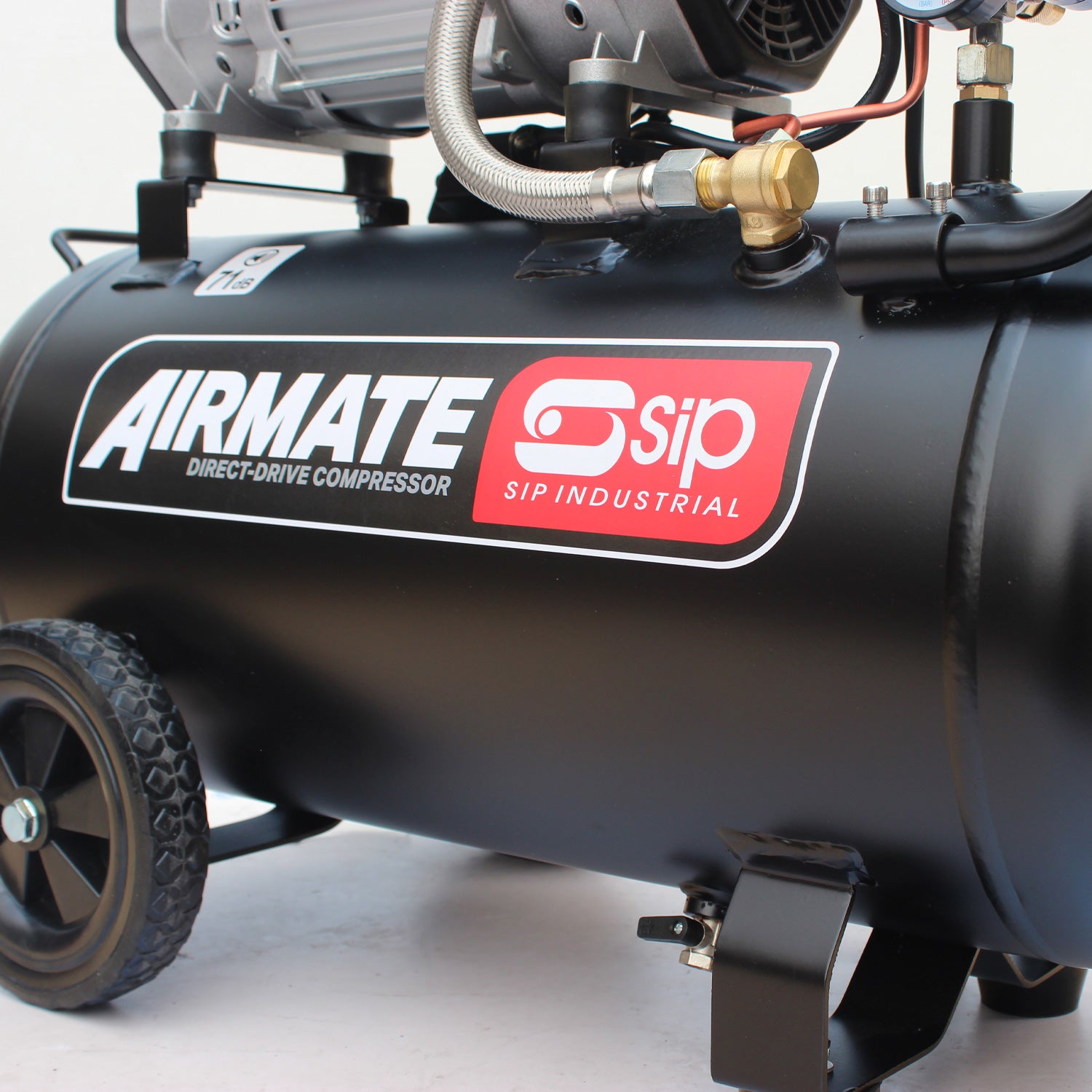 SIP 05480 DD 3hp 50ltr Low Noise Oil-Free Direct Drive Compressor