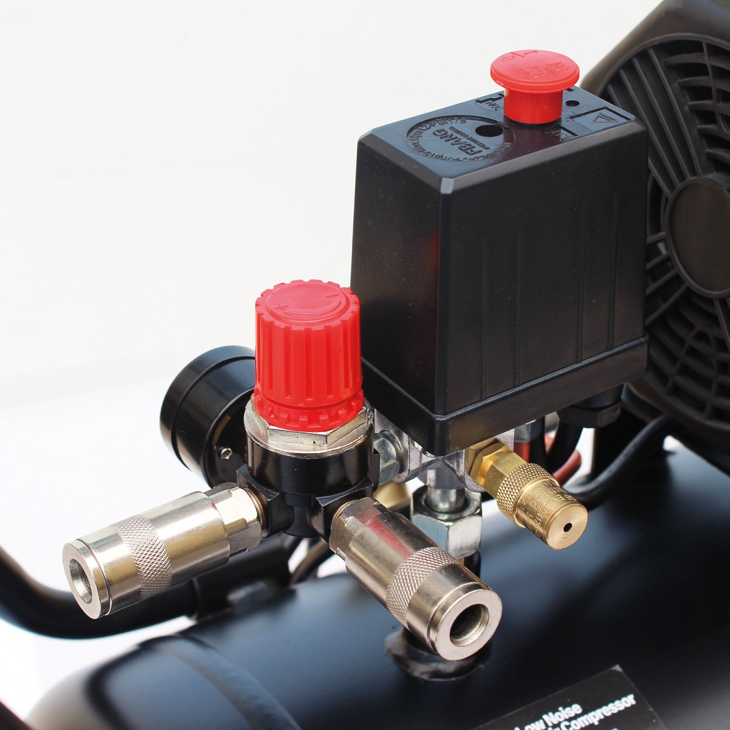 SIP 05481 DD 3hp 100ltr Low Noise Oil-Free Direct Drive Compressor