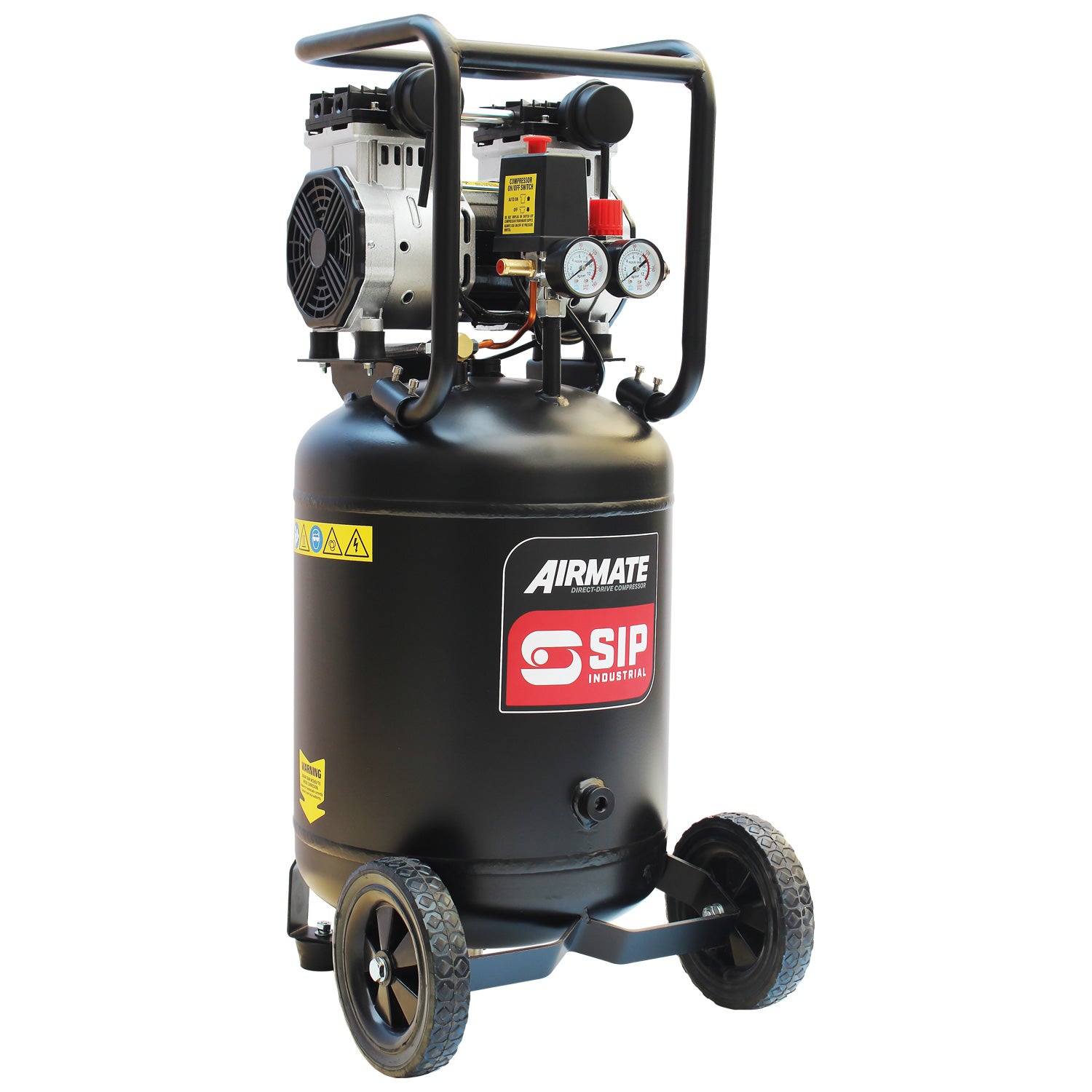 SIP 05483 DD 2hp 50ltr Low Noise Oil-Free Vertical Direct Drive Compressor
