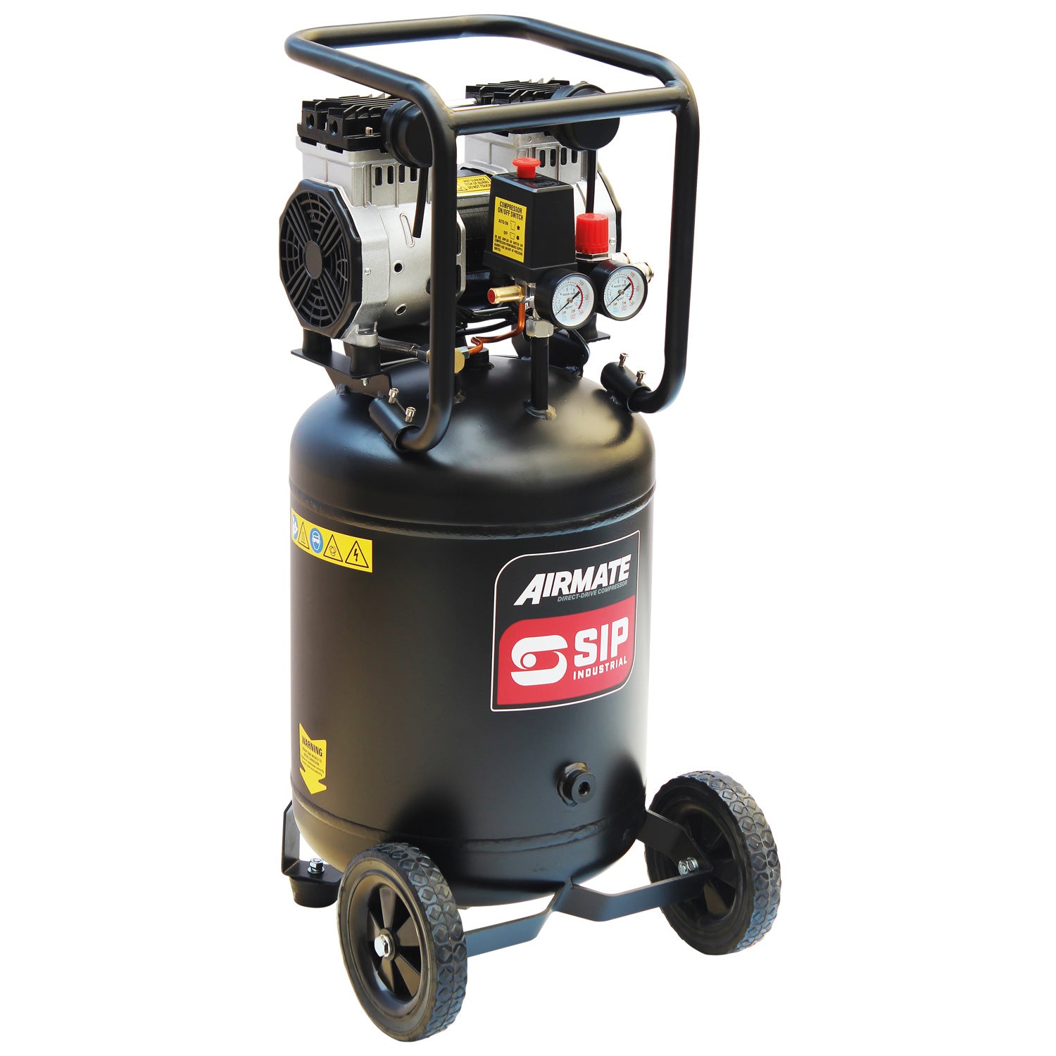 SIP 05483 DD 2hp 50ltr Low Noise Oil-Free Vertical Direct Drive Compressor