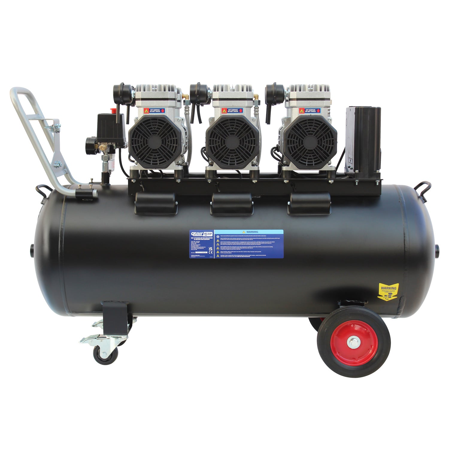 SIP QT AIR DD 4.5hp 150ltr Ultra Low Noise Compressor & Hose Reel Package