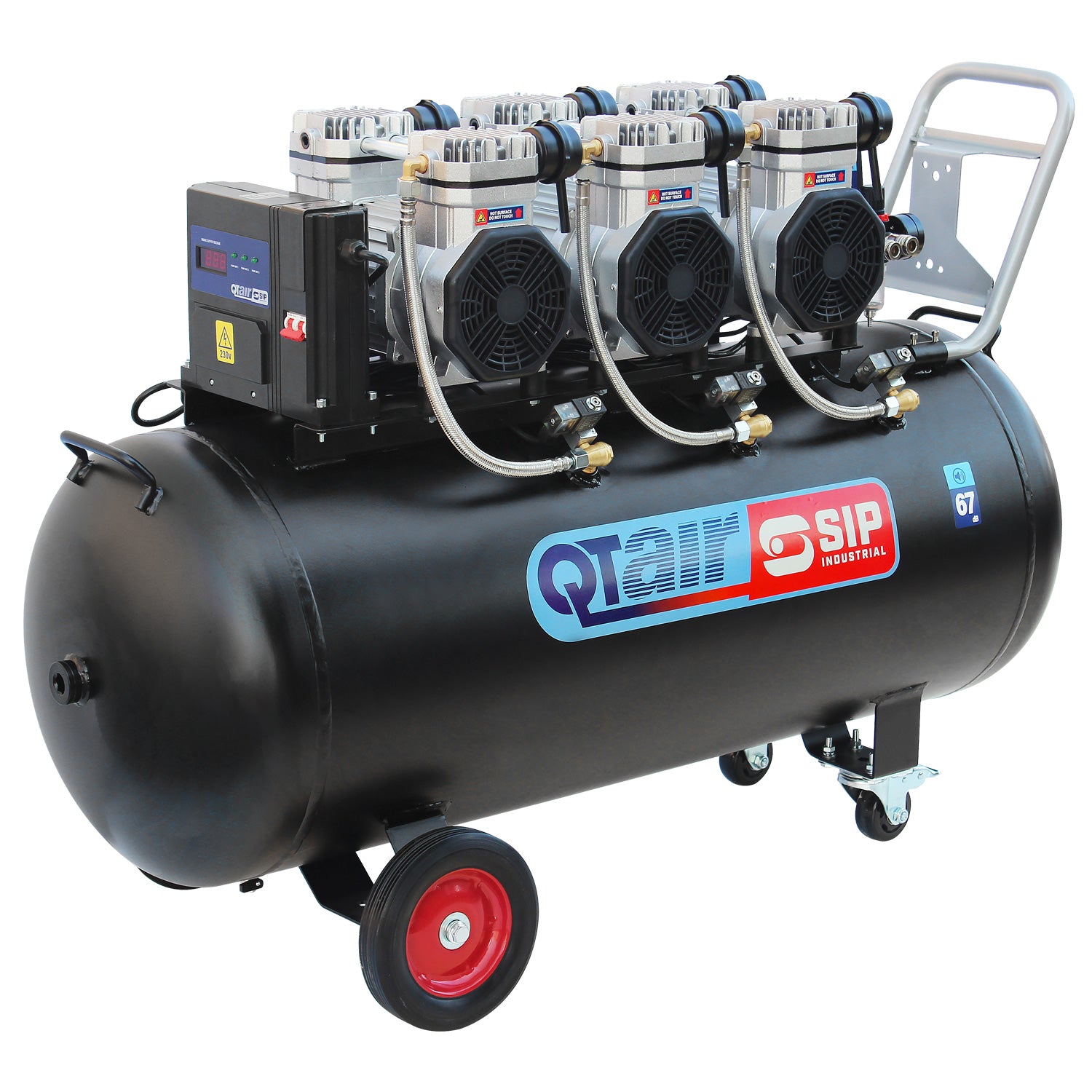 SIP 05498 QT AIR DD 4.5hp 200ltr Ultra Low Noise Oil-Free Direct Drive Compressor