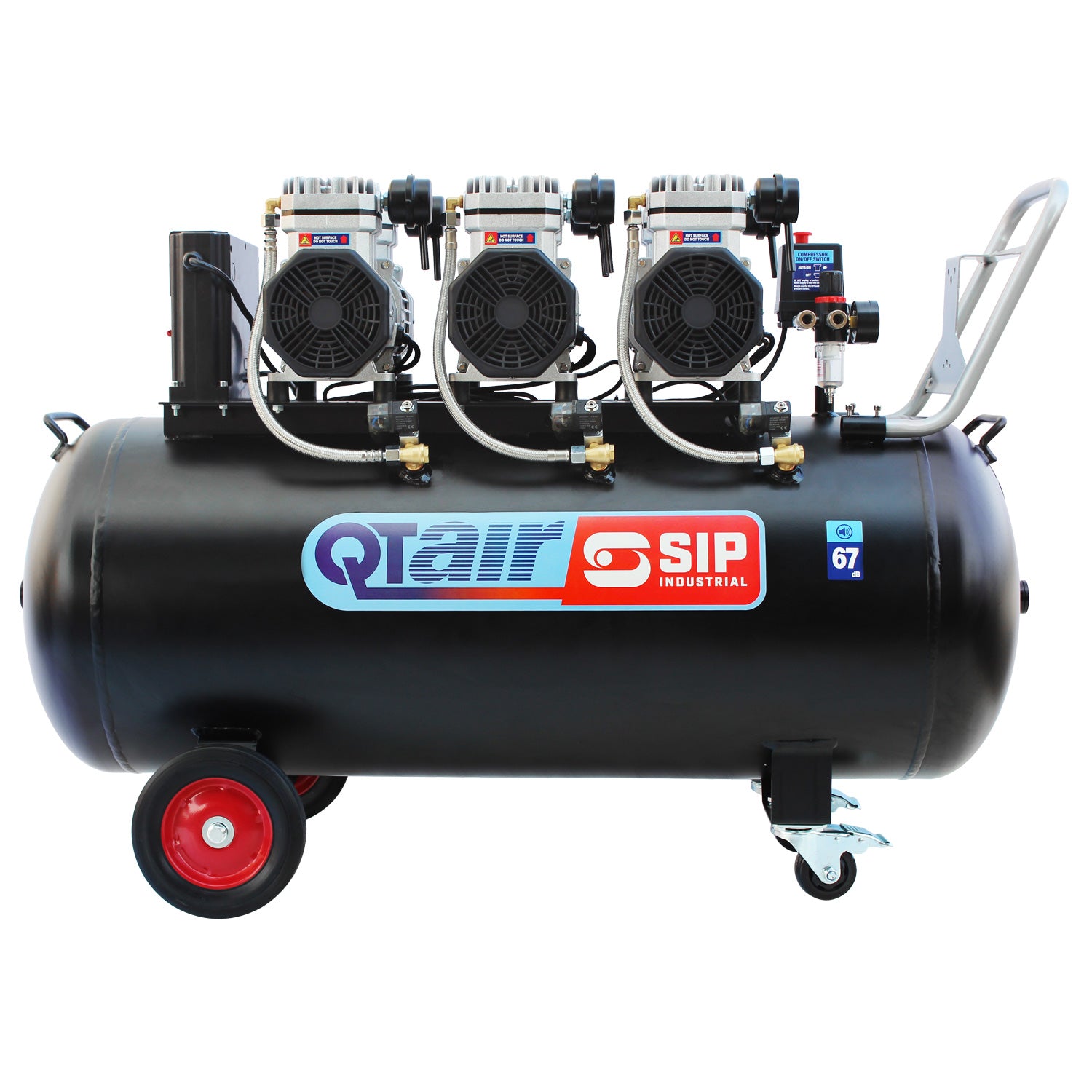 SIP 05498 QT AIR DD 4.5hp 200ltr Ultra Low Noise Oil-Free Direct Drive Compressor