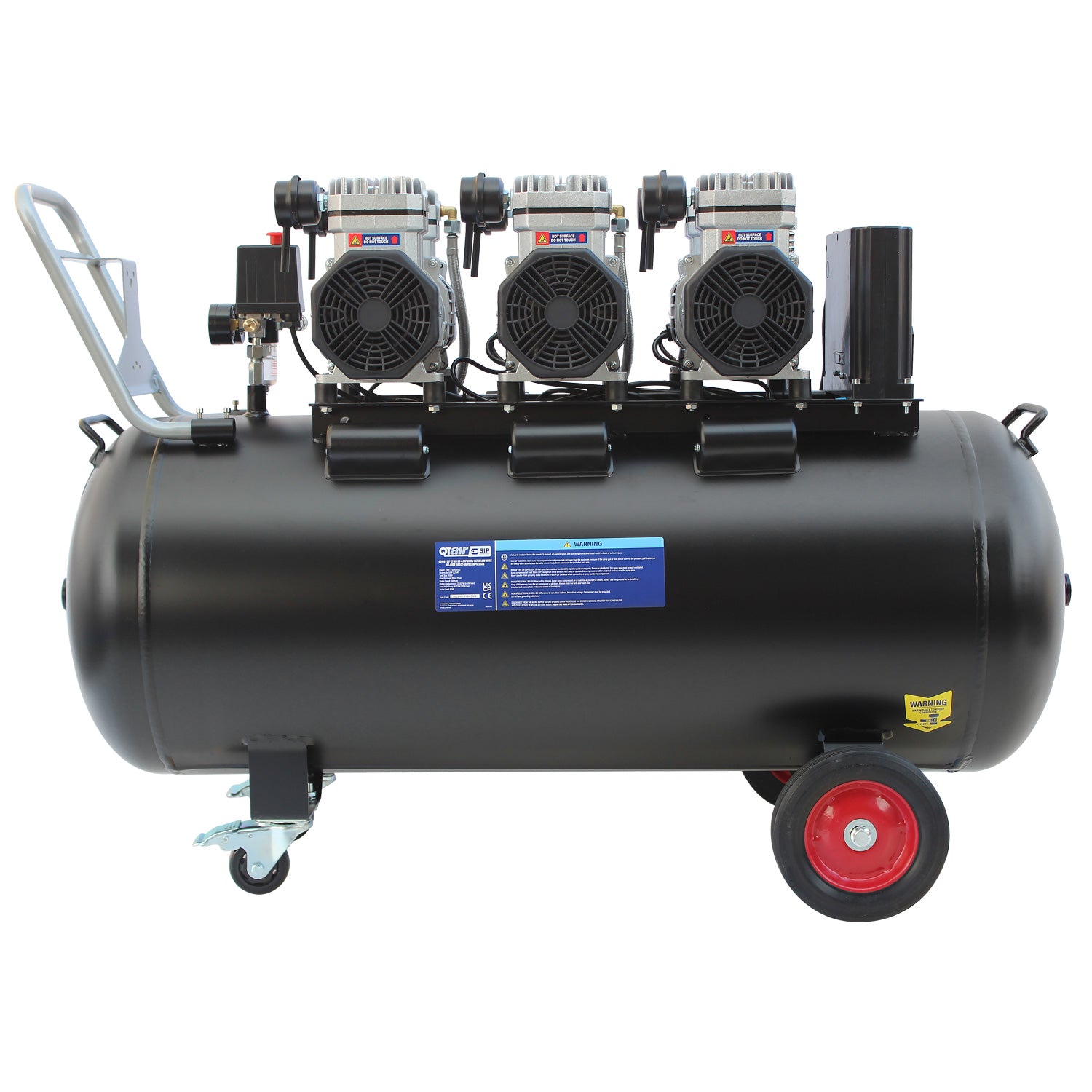 SIP 05498AHR15 QT AIR DD 4.5hp 200ltr Ultra Low Noise Compressor & Hose Reel Package