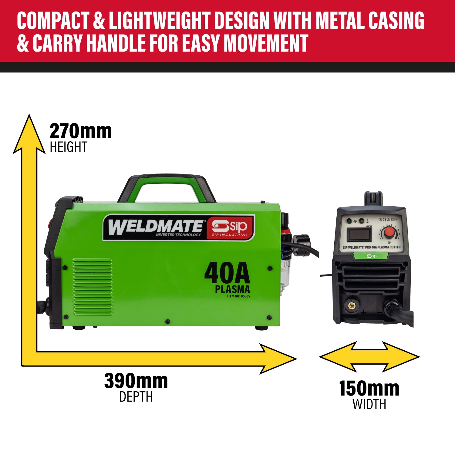 SIP 05685 WELDMATE® PRO 40A Inverter Plasma Cutter