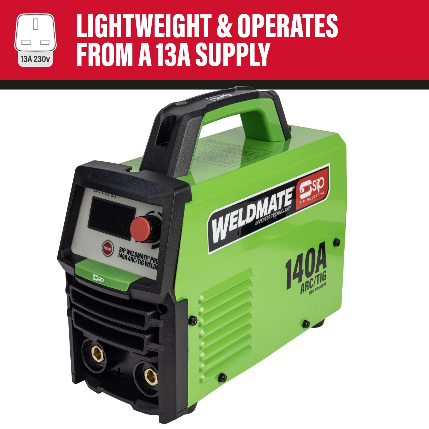 SIP 05690 WELDMATE® PRO 140A ARC/TIG Inverter Welder