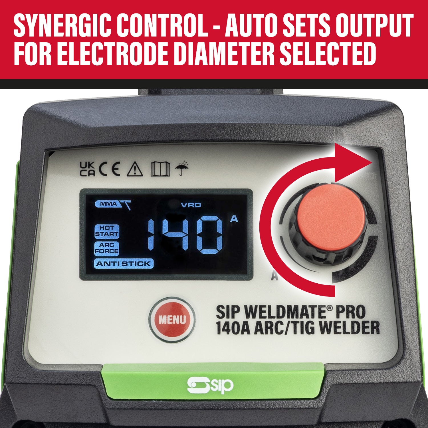SIP 05690 WELDMATE® PRO 140A ARC/TIG Inverter Welder