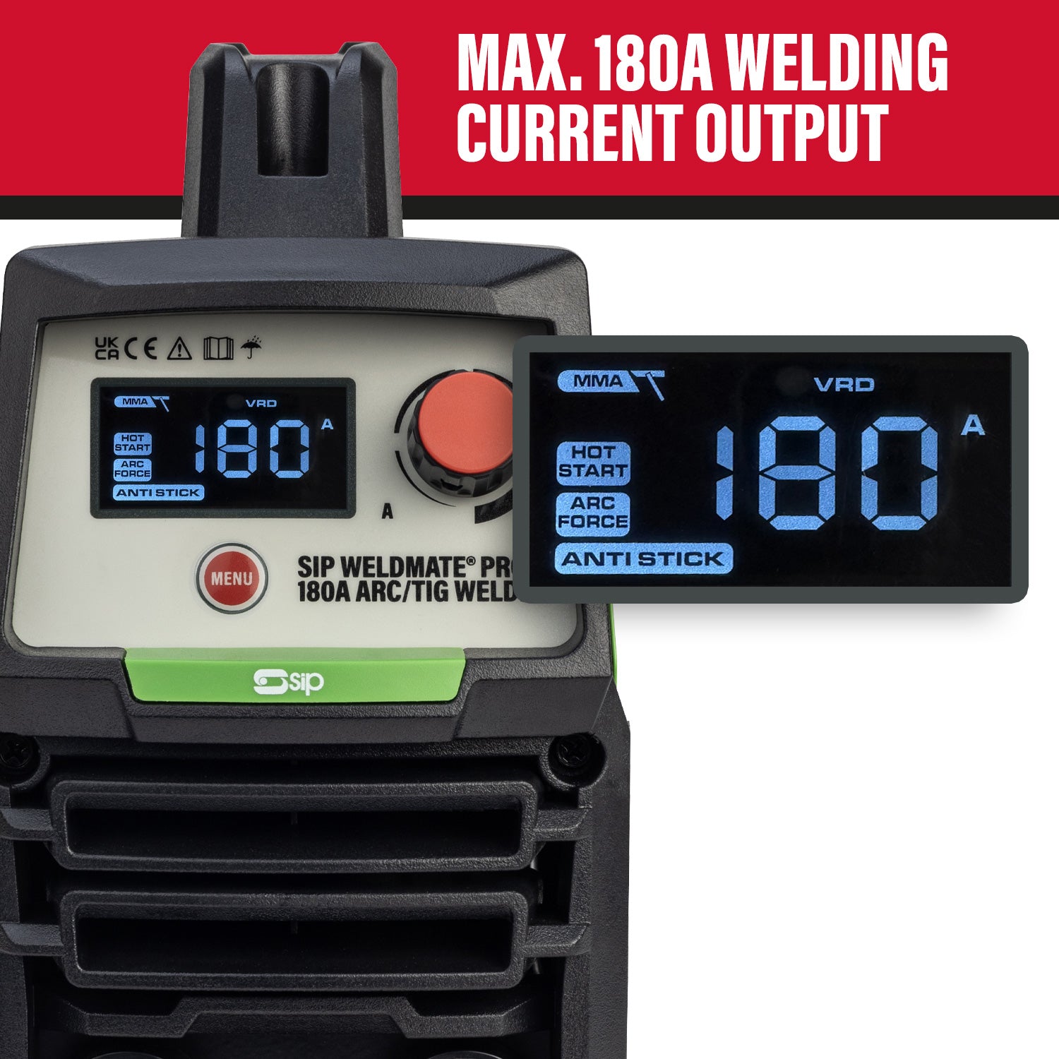 SIP 05696 WELDMATE® PRO 180A ARC/TIG Inverter Welder