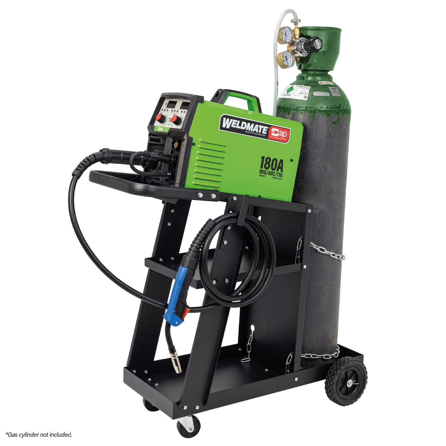 SIP 05739CART WELDMATE® AUTOPLUS 180A MIG/ARC/TIG Synergic Welder with Cart Package