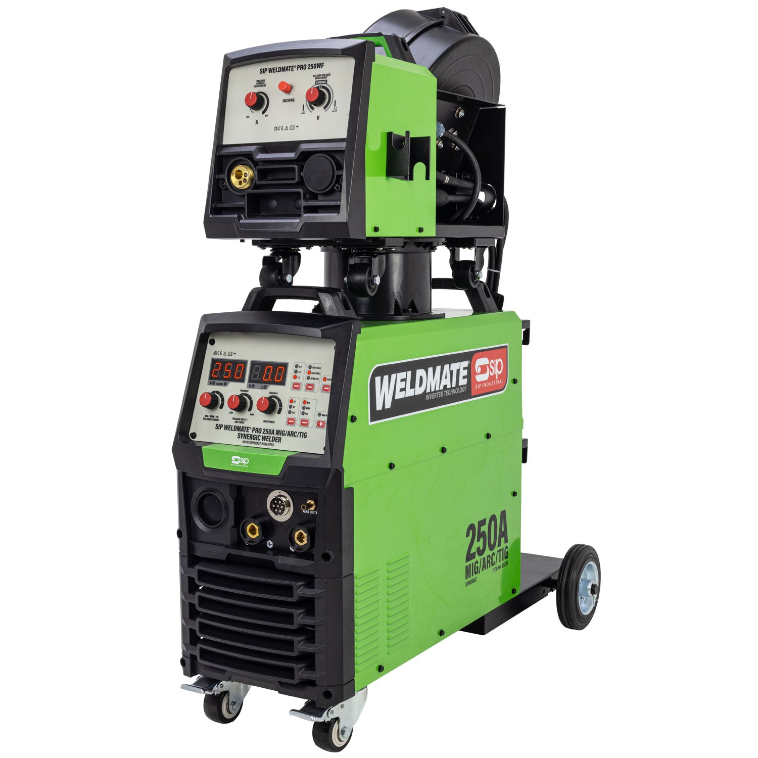 SIP 05753 WELDMATE® PRO 250A MIG/ARC/TIG Synergic Welder with Separate Wire Feed