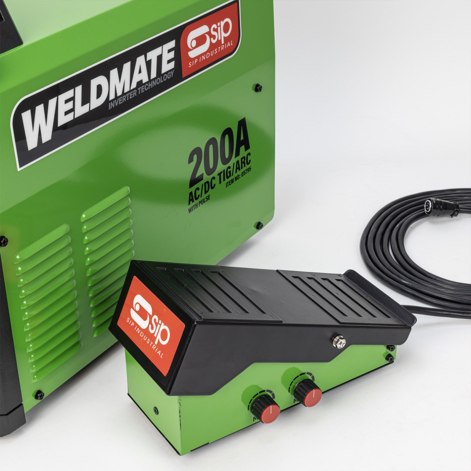 SIP 05795PEDAL PRO 200A AC/DC TIG/ARC Welder with Pulse Package