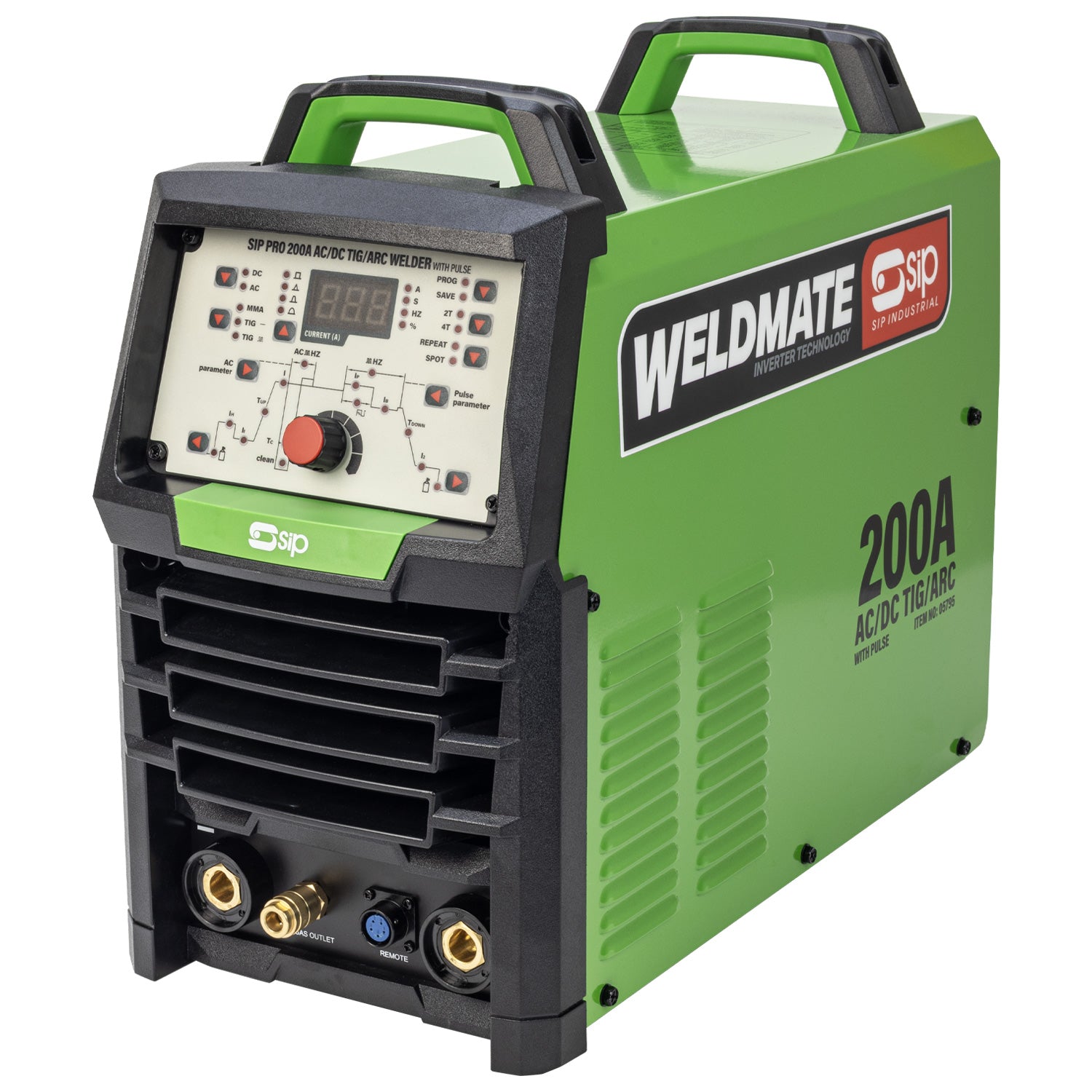 SIP 05795PEDAL PRO 200A AC/DC TIG/ARC Welder with Pulse Package
