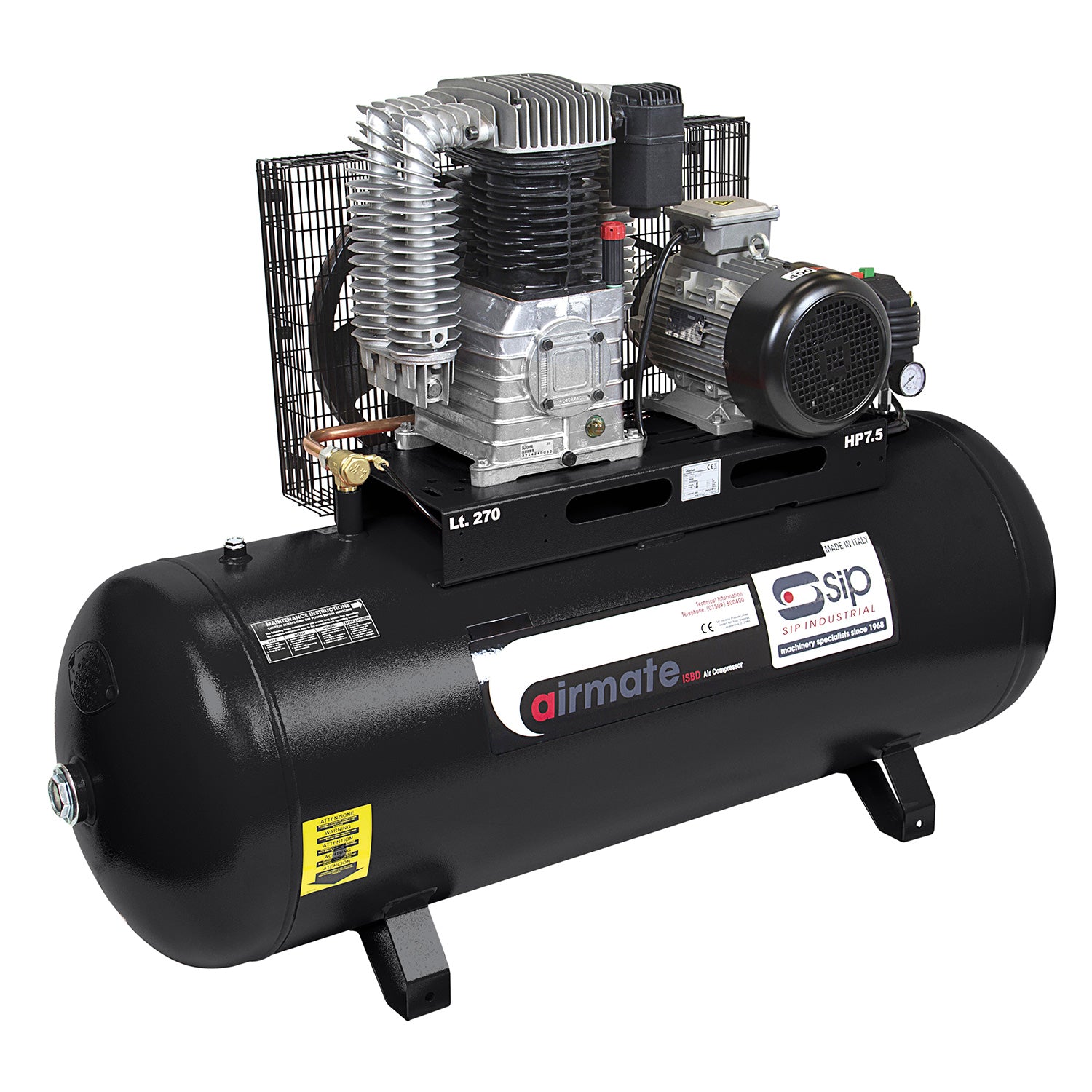SIP 06289 Airmate Industrial Super ISBD5.5/270 Belt Drive Air Compressor