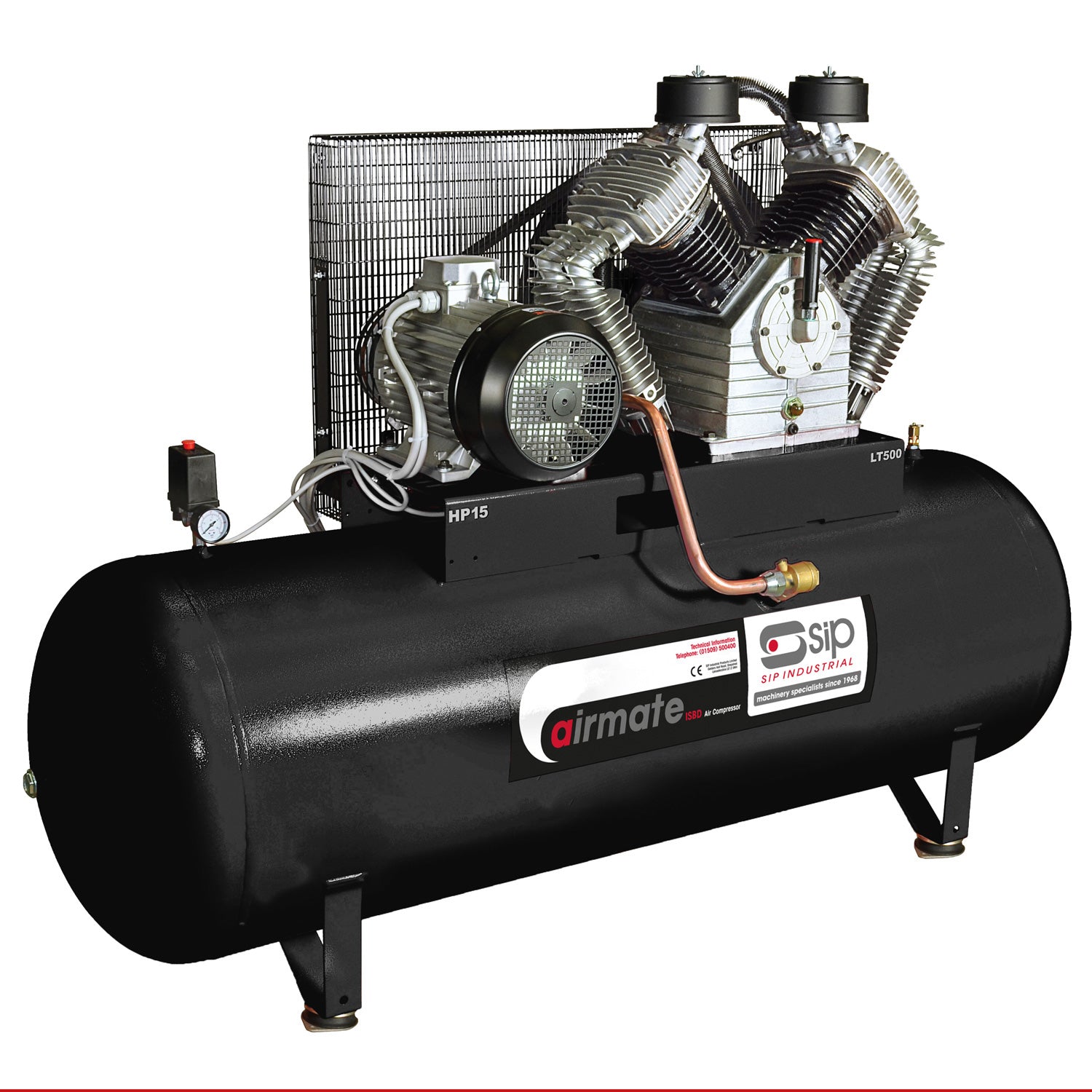SIP 06297 Airmate Industrial Super ISBD15/500 Belt Drive Air Compressor