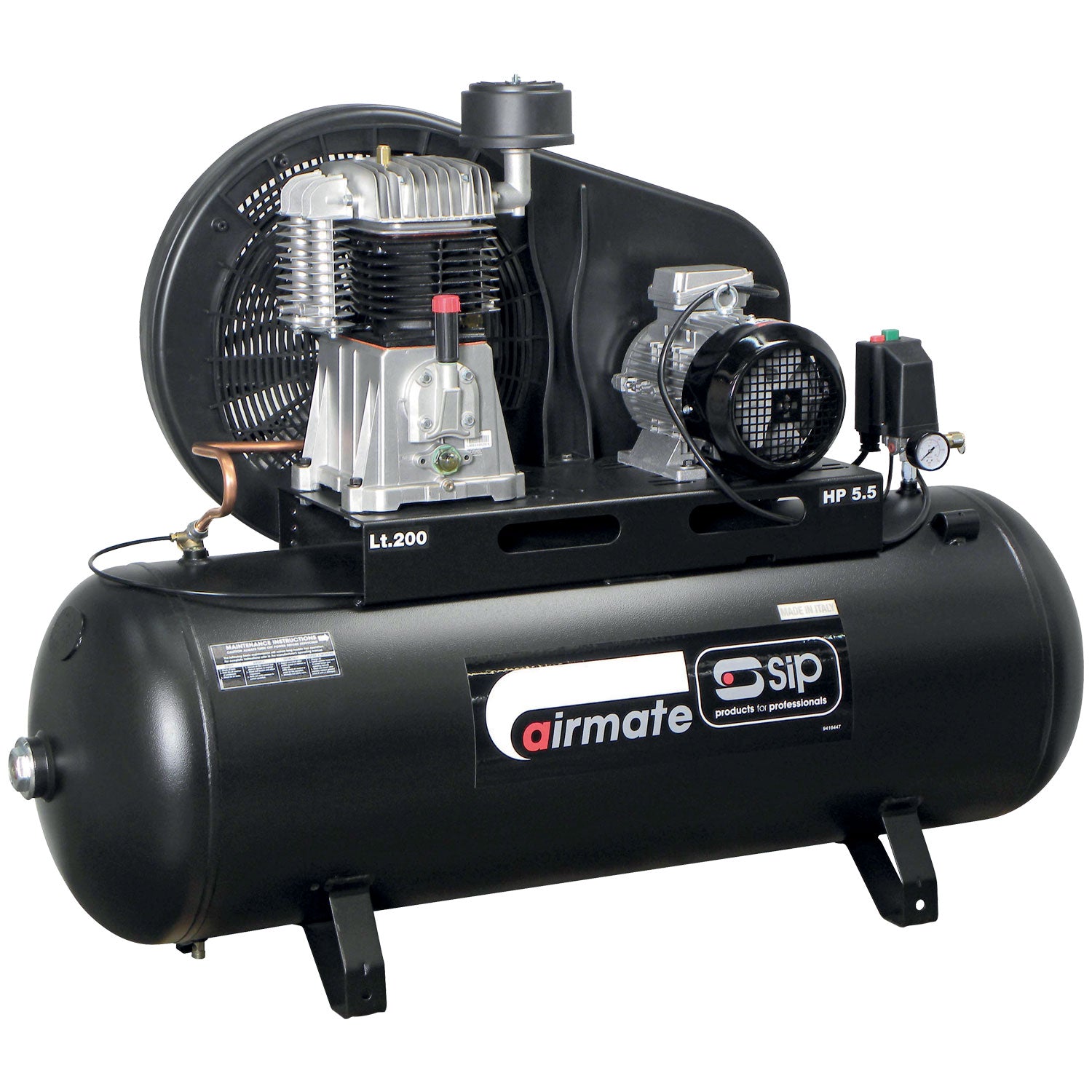 SIP 06583 Airmate TN5.5/200 Compressor (3 phase)