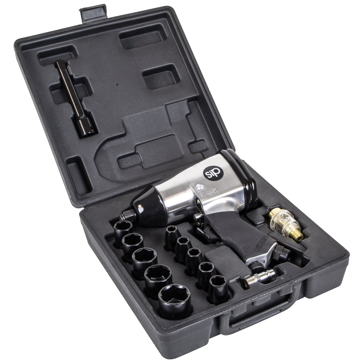 SIP 06792 1/2" 17pc Air Impact Wrench Kit