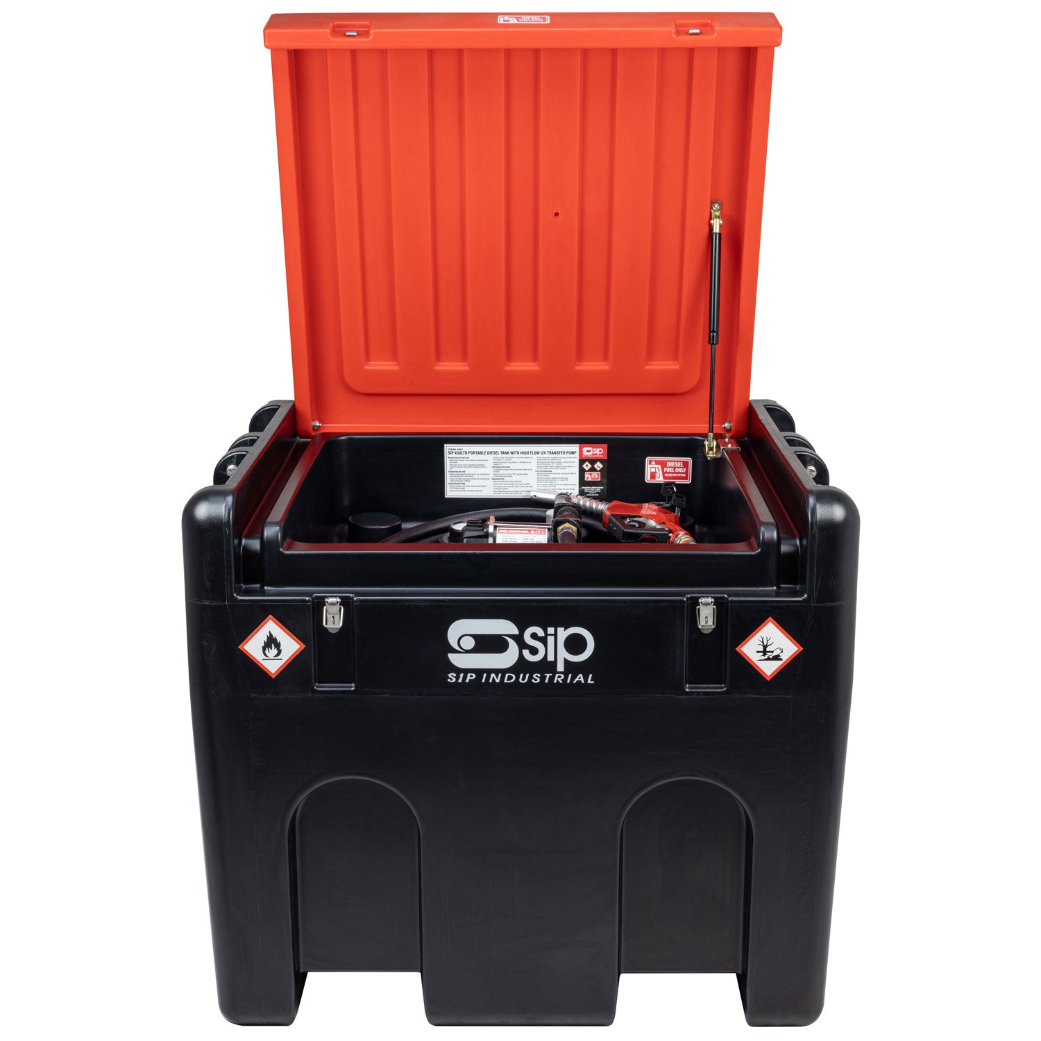 SIP 430ltr Portable Diesel Tank with High-Flow 12v Transfer Pump