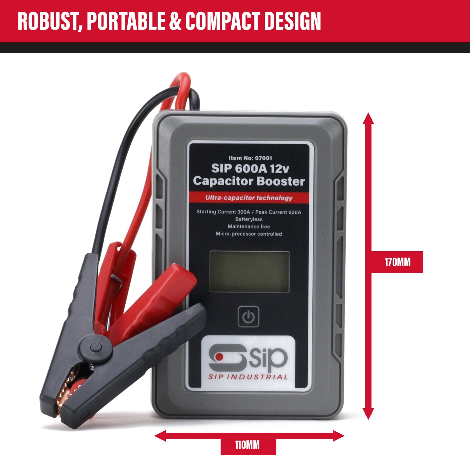 SIP 07001 600A 12v Hand-Held Capacitor Booster