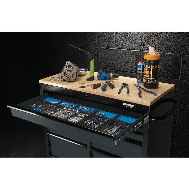 BUNKER 27207 Workbench Roller Tool Cabinet 7 Drawer, 41"