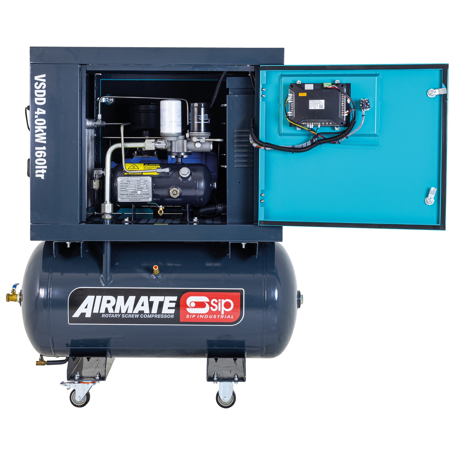 SIP 08252 VSDD 4kW 10bar 160ltr 230v Rotary Screw Compressor