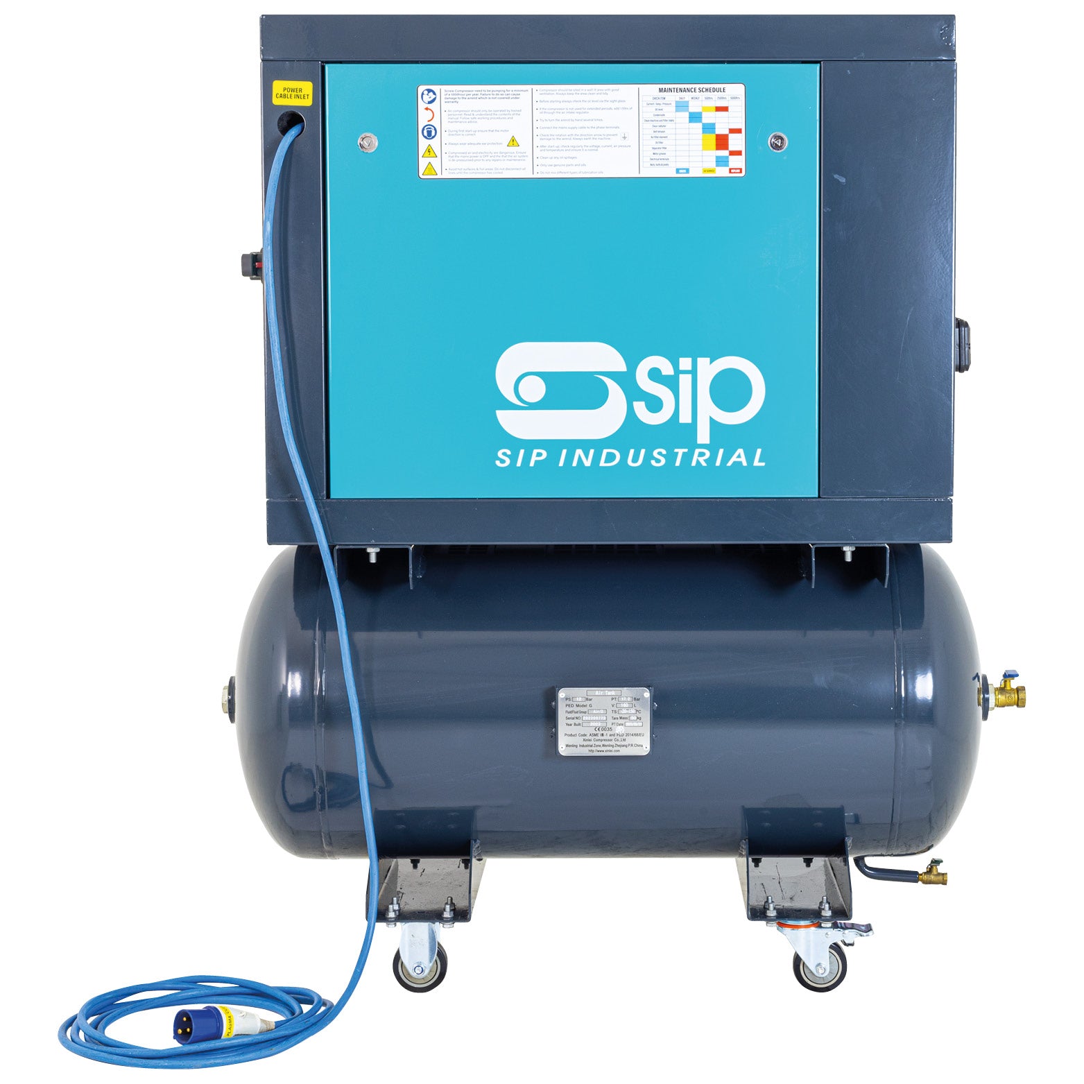 SIP 08253 VSDD 5.5kW 10bar 160ltr 230v Rotary Screw Compressor