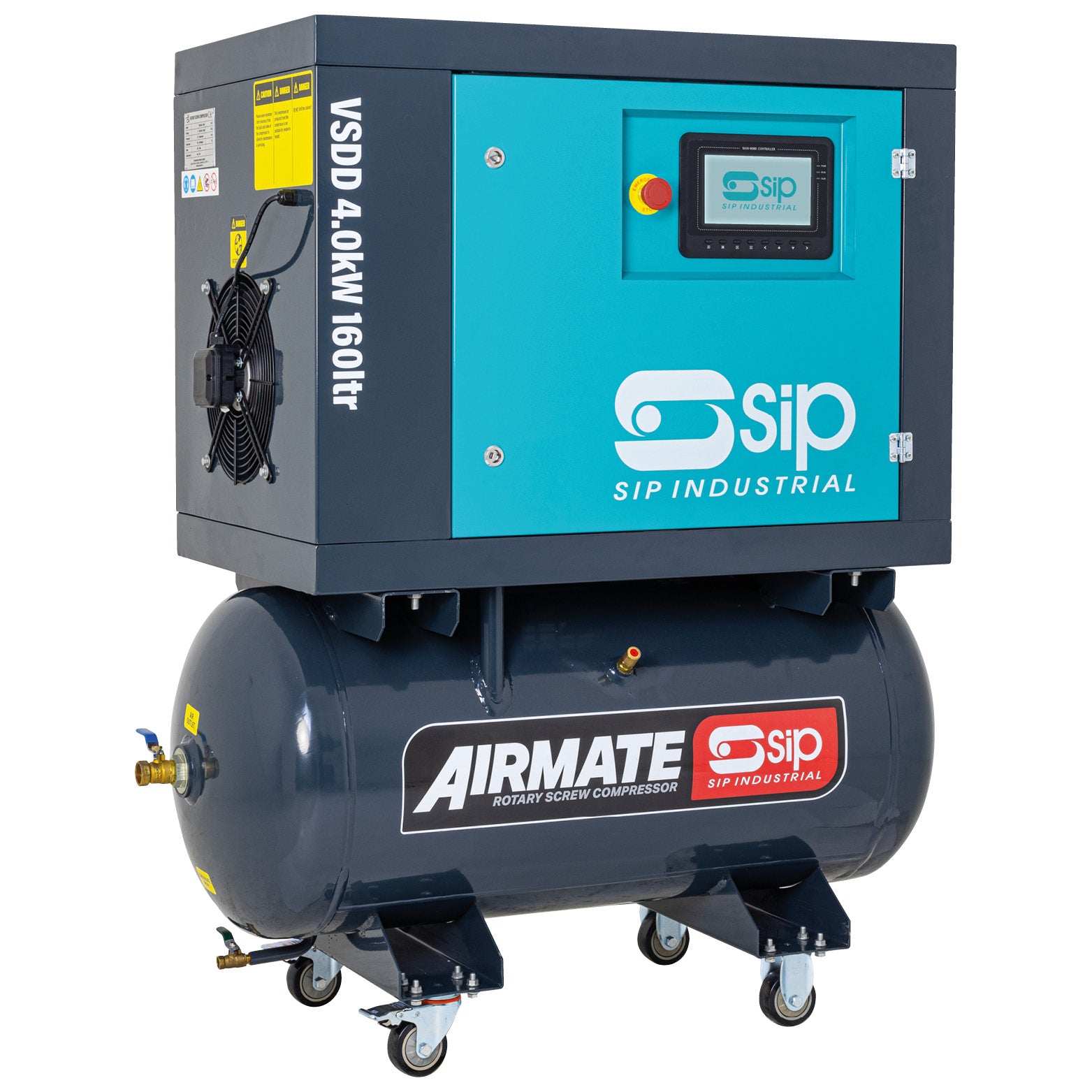 SIP 08256 VSDD 4kW 8bar 160ltr 230v Rotary Screw Compressor