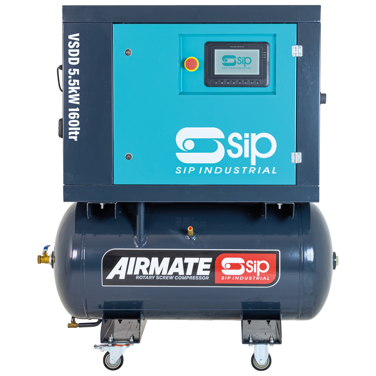 SIP 08257 VSDD 5.5kW 8bar 160ltr 230v Rotary Screw Compressor