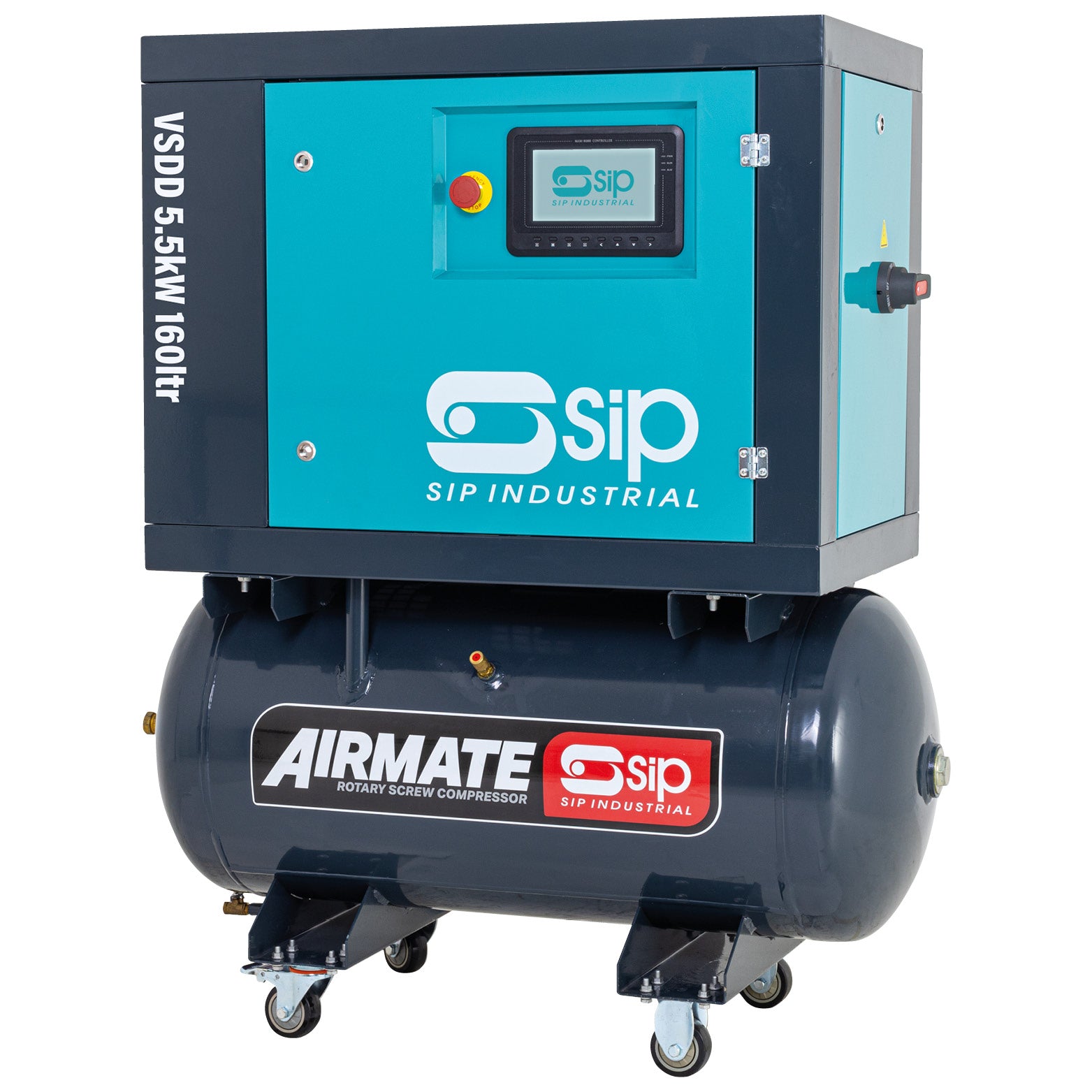 SIP 08257 VSDD 5.5kW 8bar 160ltr 230v Rotary Screw Compressor