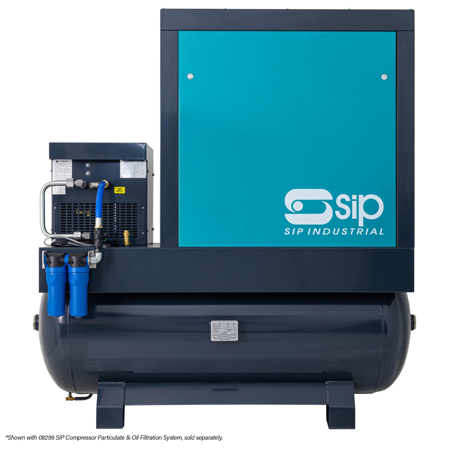 SIP 08273 VSDD/RD 15kW 10bar 500ltr 400v Rotary Screw Compressor with Dryer